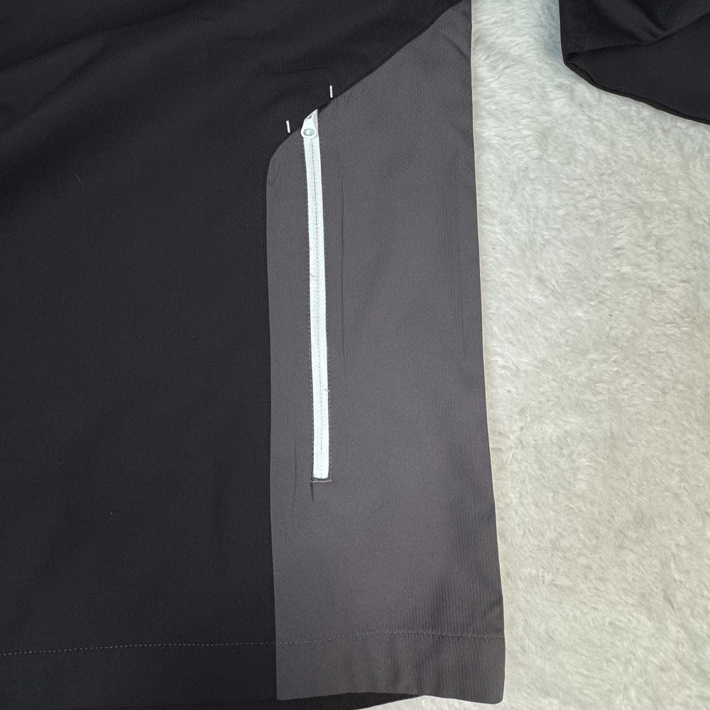 FootJoy FJ Sport Windshirt Mens XL Black Gray Half Zip Golf Pullover 32609 EUC - Picture 4 of 11